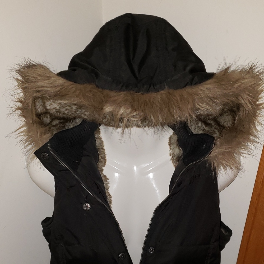 Hooded Fur Vest